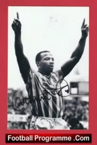 Coventry City v Nottingham Forest 1990 – Cyrille Regis Tribute Plus Signed