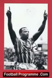 Coventry City v Nottingham Forest 1990 – Cyrille Regis Tribute Plus Signed
