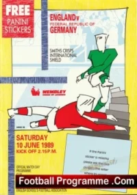 England v Germany 1989 – Schoolboys Multi Signed + Ryan Giggs England Captain