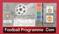 Inter Milan v Manchester United 1999 – Treble Season Football Ticket