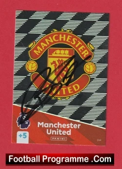 Manchester United Bruno Fernandes Autograph Signed Football Card Man Utd - football programme