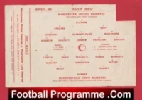 Manchester United v Huddersfield Town 1957 – Reserves Busby Babes Bobby Charlton
