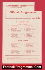 Manchester United v Wolves 1956 – Reserves Busby Babes Bobby Charlton