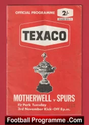 Motherwell v Tottenham 1970 – Texaco Cup to clear
