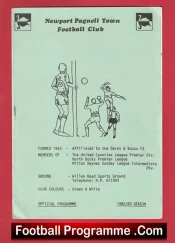 Newport Pagnell Town v Desborough Town 1982