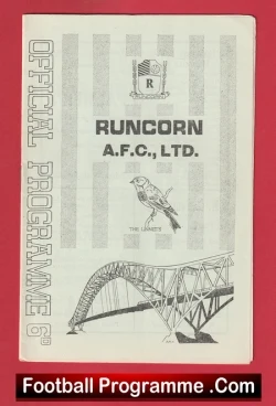 Runcorn v Winsford United 1967 - football programme