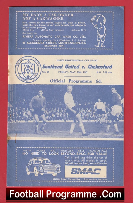 Southend United v Chelmsford City 1967 - Essex Cup Final - Image 2
