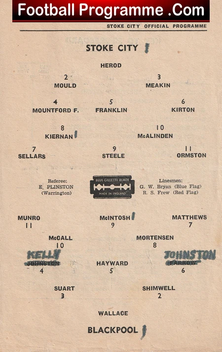 Stoke City v Blackpool 1947 - 1940s - Image 3