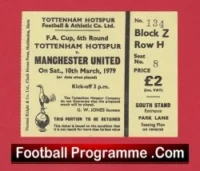Tottenham Hotspur v Manchester United 1979 – MatchTicket