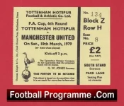 Tottenham Hotspur v Manchester United 1979 – MatchTicket