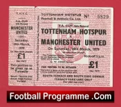 Tottenham Hotspur v Manchester United 1979 – Football Ticket