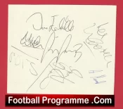  Doncaster Rovers Football Club Multi Autographed Signed Sheets 1990s Football Programme .COM Football Programmes Memorabilia