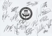  Partick Thistle Football Club Multi Autographed Signed Sheet Football Programme .COM Football Programmes Memorabilia