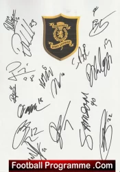  Livingston Football Club Multi Autographed Signed Sheet Football Programme .COM Football Programmes Memorabilia