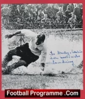  Preston North End Tom Finney Autographed Signed Photo Football Programme .COM Football Programmes Memorabilia