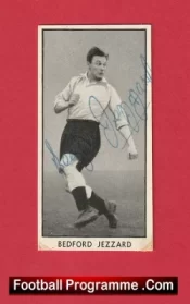  Fulham Bedford Jezzard Autograph Signed Football Card 1950s Football Programme .COM Football Programmes Memorabilia