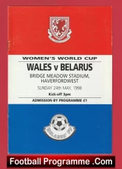 Wales Ladies v Belarus 1998 – Womens Football