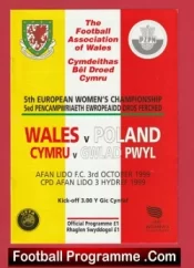 Wales Ladies v Poland 1999 – Womens Football