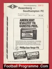 Rosenborg v Southampton 1981