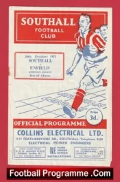  Southall v Enfield 1957 - 1950s Football Programme .COM Football Programmes Memorabilia