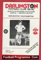 Darlington v Southampton 1982 – Quakers Centenary Benefit Match