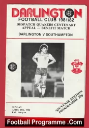 Darlington v Southampton 1982 – Quakers Centenary Benefit Match