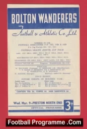 Bolton Wanderers v Preston 1955