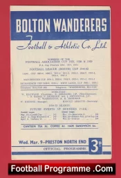 Bolton Wanderers v Preston 1955