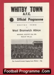 Whitby Town v WBA 1985 – Turnbull Ground Upgange Lane