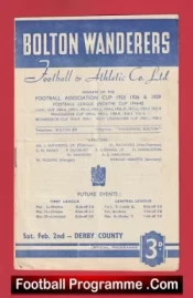 Bolton Wanderers v Derby County 1952