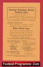 Warwick Saltisford Rovers v Sheldon Town 1980s