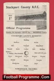Stockport County v Northwich Victoria 1947 – 1940s