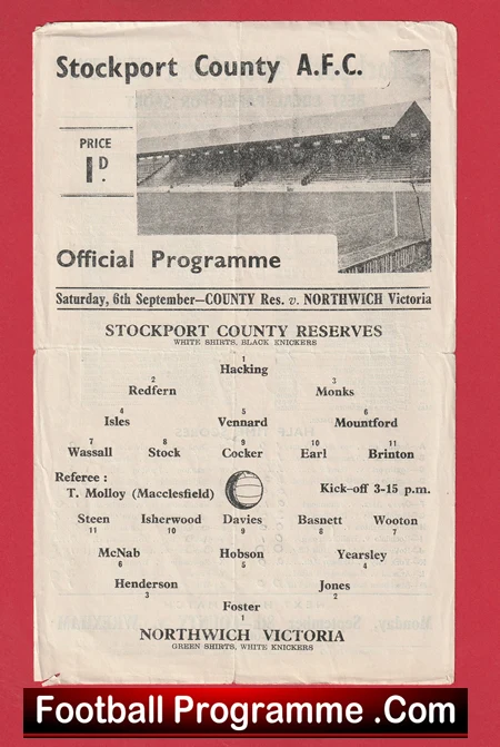 Stockport County v Northwich Victoria 1947 - 1940s - Image 2