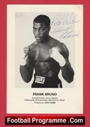 Boxing – Frank Bruno Boxer Genuine Signed Autograph Card
