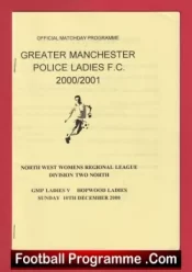 Greater Manchester Police Ladies v Hopwood 2000 – Womens Football