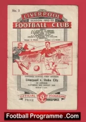 Liverpool v Stoke City 1952 – Anfield 1950’s