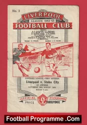 Liverpool v Stoke City 1952 – Anfield 1950’s