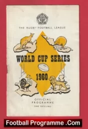  Australia v France 1960 - Rugby World Cup at Wigan Football Programme .COM Football Programmes Memorabilia