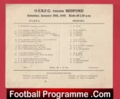  Oxford University Rugby v Bedford 1949 - 1940s Single Sheet Football Programme .COM Football Programmes Memorabilia