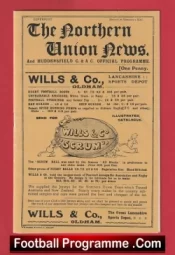  Batley Rugby v Wigan 1911 - Antique Rugby Programmes Football Programme .COM Football Programmes Memorabilia