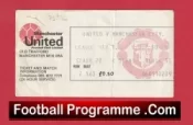Manchester United v Manchester City 1976 – 1970’s Football Ticket