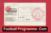 Manchester United v Manchester City 1976 – 1970’s Football Ticket