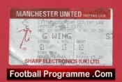 Manchester United v Hull City 1987 – Match Ticket