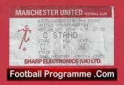 Manchester United v Southampton 1986 – Match Ticket