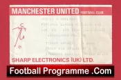 Manchester United v Chelsea 1986 – Football Ticket