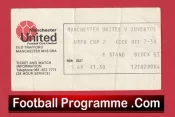 Manchester United v Juventus 1976 – Football Match Ticket UEFA Cup