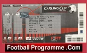 Manchester United v Aston Villa 2010 – Ticket League Cup Final Ticket