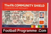 Manchester United v Arsenal 2003  – Community Shield Football Ticket