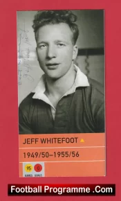 Manchester United Jeff Whitefoot Signed Autograph Man Utd