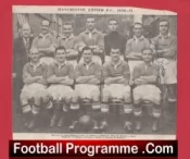 Manchester United John Aston Signed Autograph Man Utd 1950/51